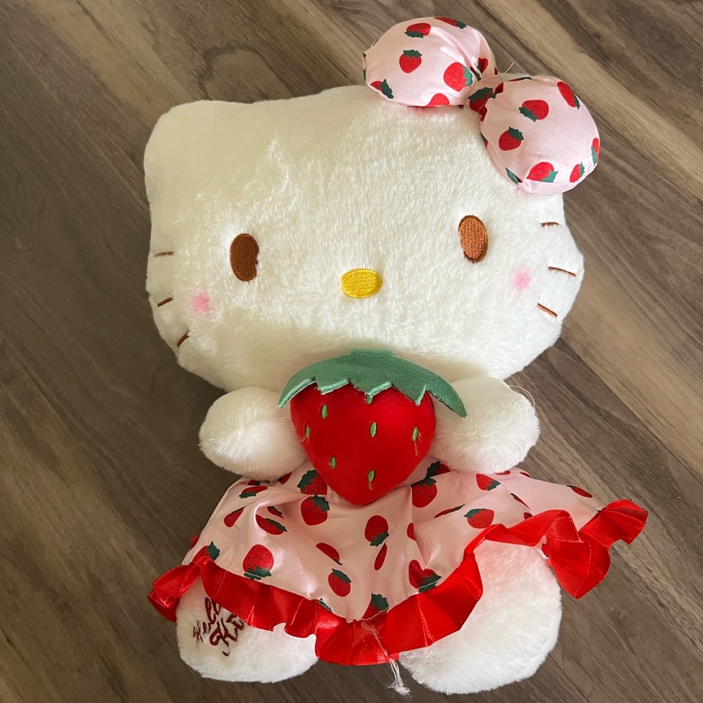Sanrio Hello Kitty with Strawberry Dress Plush